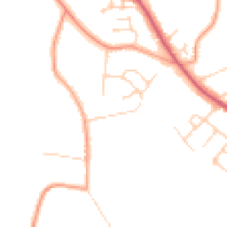 Daytime road noise heatmap for OX13 6EA