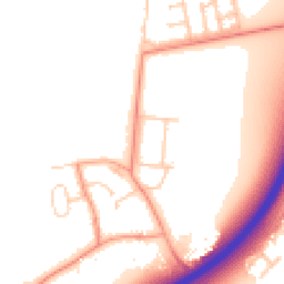 Daytime road noise heatmap for OX13 6EP