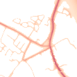 Daytime road noise heatmap for OX13 6EX