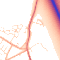 Daytime road noise heatmap for OX13 6FA