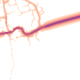 Daytime road noise heatmap for OX13 6FQ