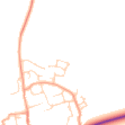 Daytime road noise heatmap for OX13 6FT
