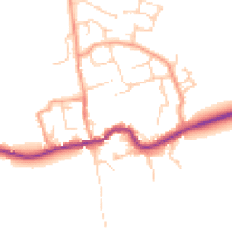 Daytime road noise heatmap for OX13 6FU