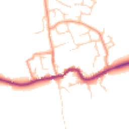 Daytime road noise heatmap for OX13 6FW