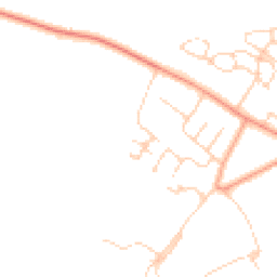Daytime road noise heatmap for OX13 6GE