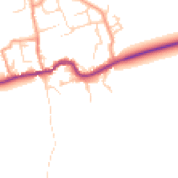 Daytime road noise heatmap for OX13 6GG