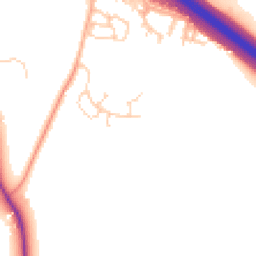 Daytime road noise heatmap for OX13 6GN