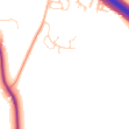 Daytime road noise heatmap for OX13 6GP