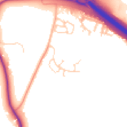 Daytime road noise heatmap for OX13 6GY