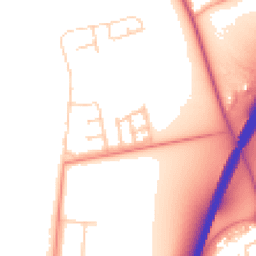 Daytime road noise heatmap for OX13 6HQ