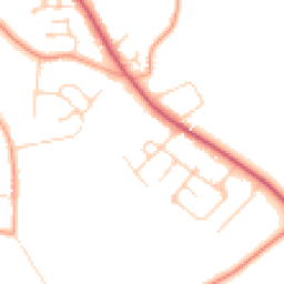 Daytime road noise heatmap for OX13 6JY