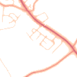 Daytime road noise heatmap for OX13 6JZ