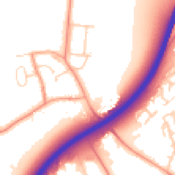 Daytime road noise heatmap for OX13 6LN
