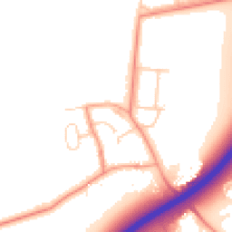 Daytime road noise heatmap for OX13 6LR