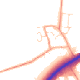 Daytime road noise heatmap for OX13 6LY