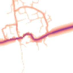 Daytime road noise heatmap for OX13 6NF