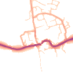 Daytime road noise heatmap for OX13 6NG
