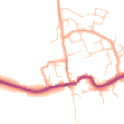 Daytime road noise heatmap for OX13 6NL