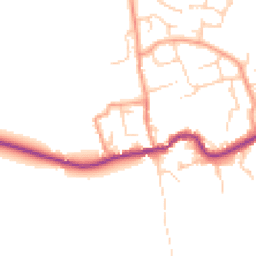 Daytime road noise heatmap for OX13 6NN