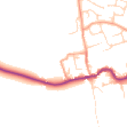 Daytime road noise heatmap for OX13 6NP