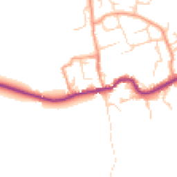 Daytime road noise heatmap for OX13 6NS