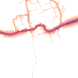 Daytime road noise heatmap for OX13 6NY