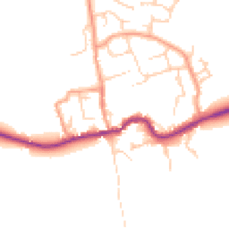 Daytime road noise heatmap for OX13 6PD