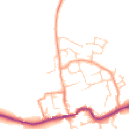 Daytime road noise heatmap for OX13 6PH