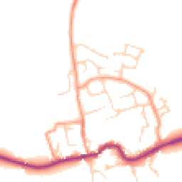 Daytime road noise heatmap for OX13 6PJ