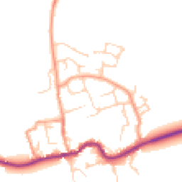 Daytime road noise heatmap for OX13 6PL
