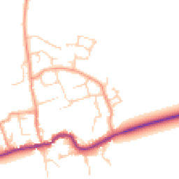 Daytime road noise heatmap for OX13 6PR