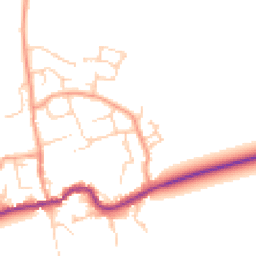 Daytime road noise heatmap for OX13 6PS