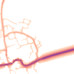 Daytime road noise heatmap for OX13 6PT