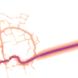 Daytime road noise heatmap for OX13 6QF