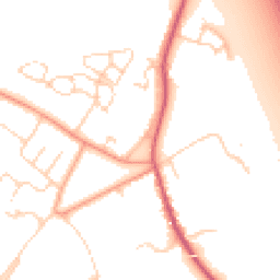 Daytime road noise heatmap for OX13 6RR