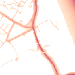 Daytime road noise heatmap for OX13 6RZ