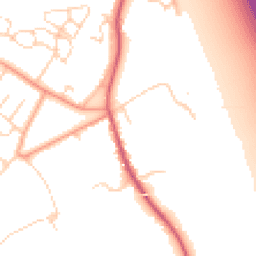 Daytime road noise heatmap for OX13 6SX