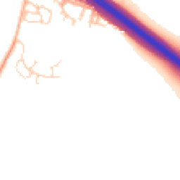 Daytime road noise heatmap for OX13 6TD
