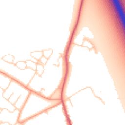Daytime road noise heatmap for OX13 6TE