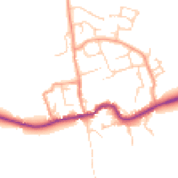 Daytime road noise heatmap for OX13 6TX