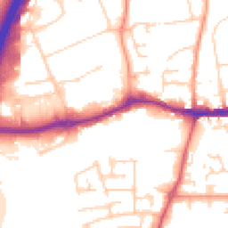Daytime road noise heatmap for OX14 1AF