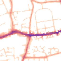 Daytime road noise heatmap for OX14 1AH