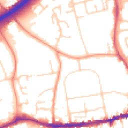 Daytime road noise heatmap for OX14 1AY