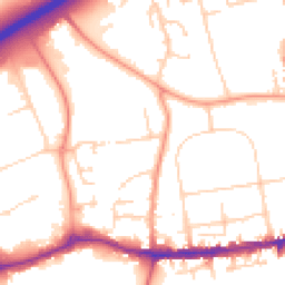 Daytime road noise heatmap for OX14 1AZ