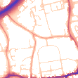 Daytime road noise heatmap for OX14 1BG