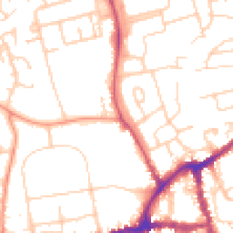 Daytime road noise heatmap for OX14 1BH