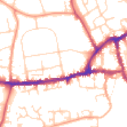 Daytime road noise heatmap for OX14 1DB