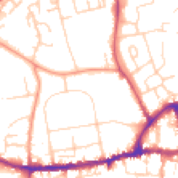 Daytime road noise heatmap for OX14 1DD