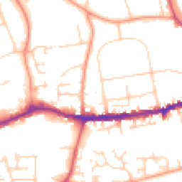 Daytime road noise heatmap for OX14 1DH
