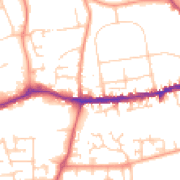 Daytime road noise heatmap for OX14 1DJ